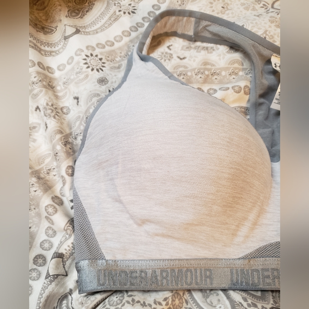 UNDER ARMOUR High-Impact Support Sports Bra 36D 1259953 Full Coverage Racerback - Picture 4 of 16